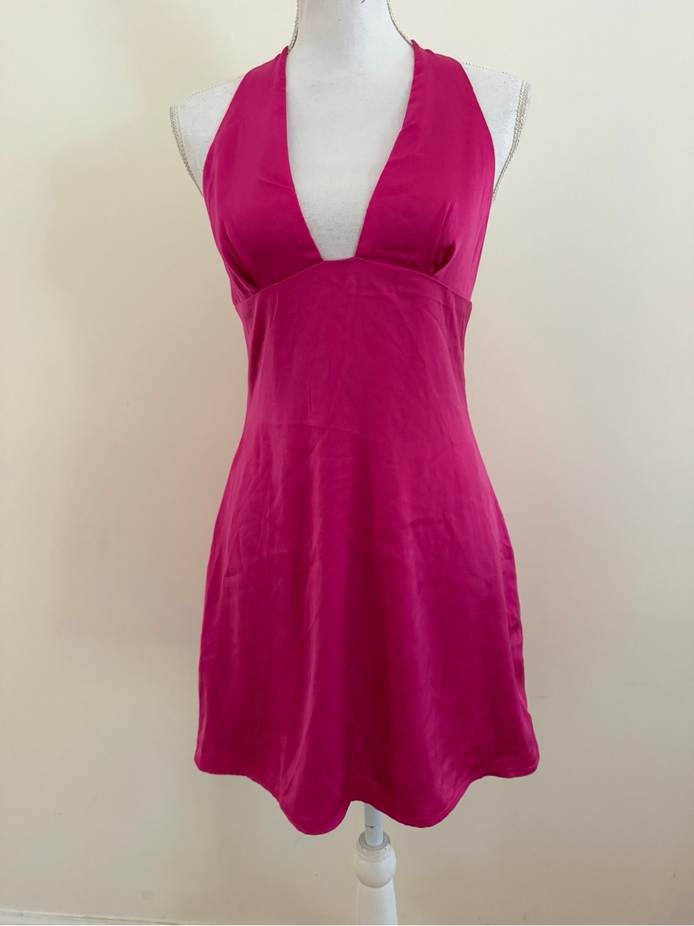 HELLO MOLLY Midnight Memory Halter Dress M / 6 Pink Mini Sexy NWT $ 79.95
